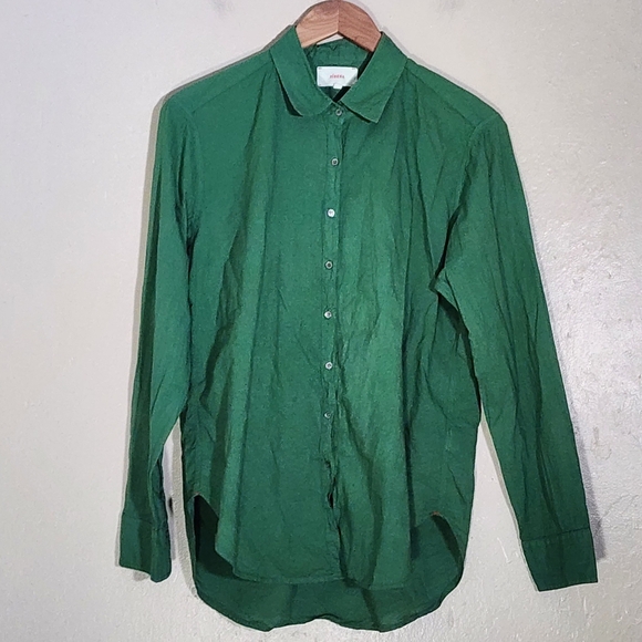 XiRENA Green Casual Button Down Shirt - Picture 1 of 4